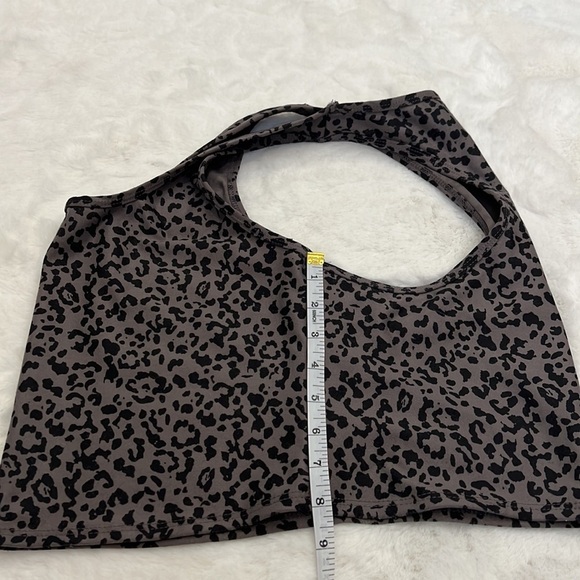 EVOLUTION and creation cropped tank racer back size L cheetah print - Picture 4 of 6